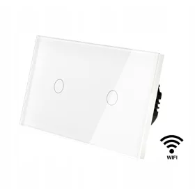   Dupla érintéskapcsoló, süllyesztett Induális fehér MT-1G1-WIFI+MT-1G1-WIFI-157-W