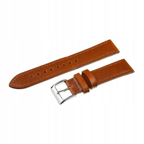  22 mm-es vintage barna bőr óraszíj