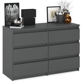   Fiókád, fiókokkal, szürke fiókos mellkas, RTV szekrény, 6szuflad 100 cm, szalonbútorok