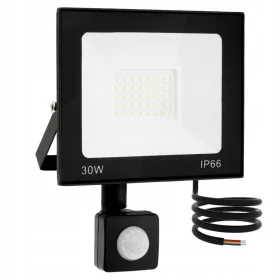  LED -es fényszóró 30W halogén lámpa aljzat IP65 vékony mozgásérzékelővel