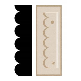   Stencil festéshez - Az újrafelhasználható Bordure Half -Cut 4 -es festési sablonja