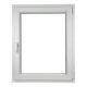 PVC ABLAK 60 X 130 / 600 X 1300 RU FEHÉR 24H