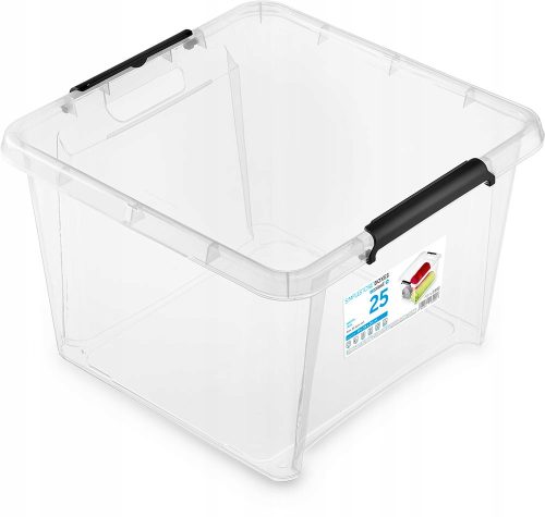Konyhai dobozok - Műanyag doboz fedővel, 25 liter