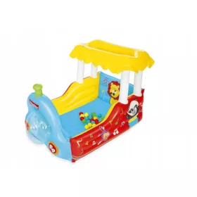 Bestway Fisher-Price Felfújható golyós vonat 132x94x89