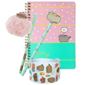   Jegyzetfüzet gyerekeknek - Macska pusheen jegyzetek ceruza tollmatrica radír