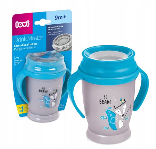 Bögre, üveg csecsemőnek - Lovi bögre 360 nem -spill 250 ml indiai nyár +9m
