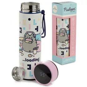   Tizedik doboz, üveg - Pusheen termosz, vizes palack 450 ml hőmérsékleten.