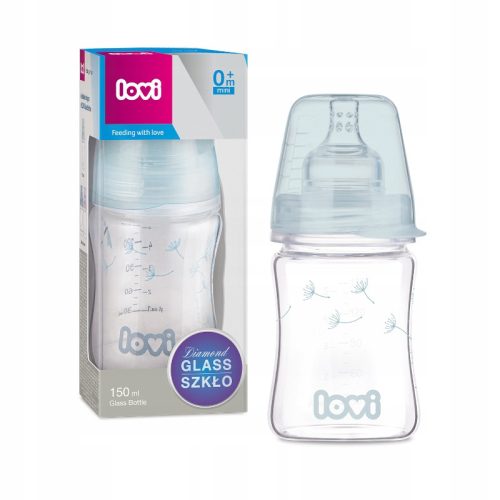Bébiüveg - Lovi üveg palack gyémánt üveg 150 ml 0m+