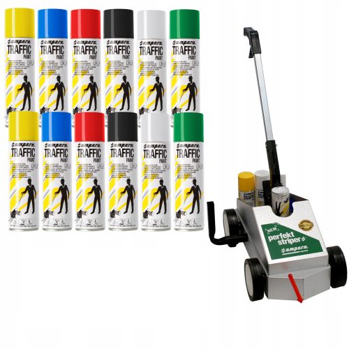 Amper geodéziai festék fehér, fekete, piros, kék, zöld, sárga 500 ml