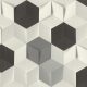 Tapéta nem szőtt anyagra, 3D-s origami rasch kockákra