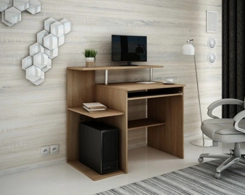 Négyszögletes íróasztal Bútor Bestseller MARKO 100 x 58 x 91 cm sonoma tölgy