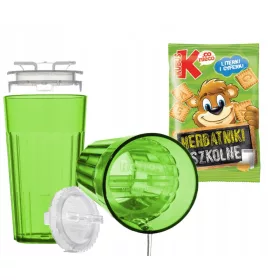    Reflo edző bögre REF230 zöld 170 ml + Kubuś vajas keksz 30 g