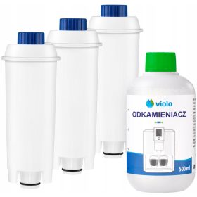   Alkatrészek és tartozékok - DELONGHI készlet - 3 db szűrő, 1 db VÍZKEZELŐ 0,5l