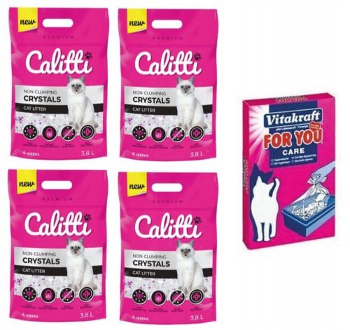 Alom macskáknak - Calitti szilikon alom 4x3,8l