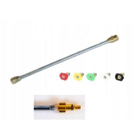  Hosszabbító rúd magasnyomású mosóhoz - Fém lance 46 cm +lavor bajonettmosás fúvókák