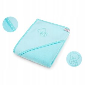   Baba törölköző kapucnival - 100x100 fürdőfedő pamut törülköző