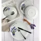 Porcelán edények - Lubiana Lawenda vacsora és kávé felszolgálás, 18 db.