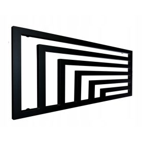    Dekoratív RADIATOR OMEGA 520x1200 Matt fekete szerkezet 580W VÍZSZINTES