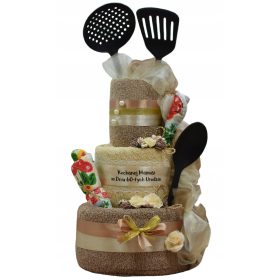   Törölköző szett - Törölköző torta AJÁNDÉK születésnapi házassági évfordulóra