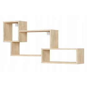   Falra akasztható polc, nappaliba való könyvespolc, 107 cm, Sonoma tölgy