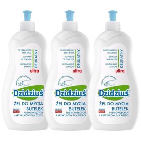   Tartozékok cumisüvegek mosásához - DZIDZIUŚ Gél palackok és cumi tisztítókhoz 3x 500ml