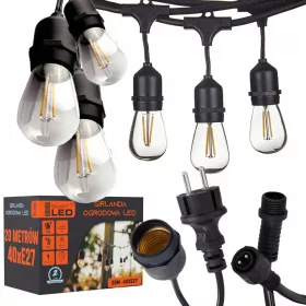   Fényfüzérek - Csoportos lány és Light Challing 20m 40x LED E27
