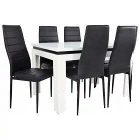 6 szék és egy masszív kihúzható asztal az ÉTKEZŐBE