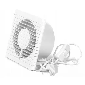   Fürdőszoba ventilátor - ÜVEG VENTILÁTOR FEHÉR FÉNYES KI