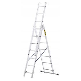 Drabest létra 1 m alumínium 3 x 7 150 kg-ig