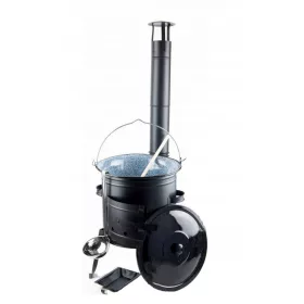 Bogrács - Mező konyha 42 cm + kazán fedél 25l grill