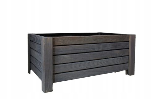  Virágcserép Fadobozok 60 cm x 30 x 25 cm barna és bézs fa árnyalatai