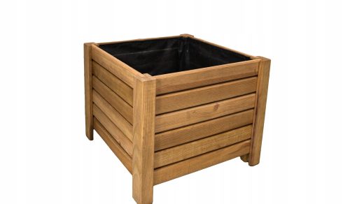  Virágcserép Fadobozok 38 cm x 38 x 30 cm sárga és arany fa árnyalatai