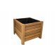  Virágcserép Fadobozok 38 cm x 38 x 30 cm sárga és arany fa árnyalatai