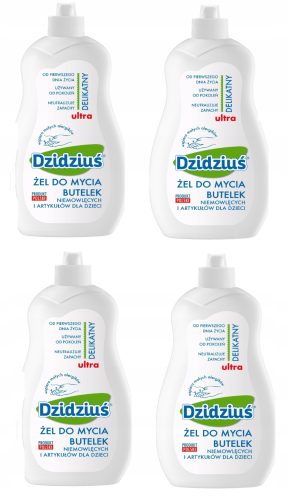 Tartozékok cumisüvegek mosásához - Dzidziuś gel buters vásárláshoz 4x 500ml 4pak
