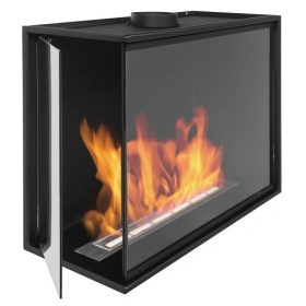   Bio kandalló - Corner Bio kandalló 600 mm Balra két teljes ablakot