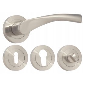   Gamar belső fogantyú Rövid, Kerek lemez, Hátlap WC-zárral, Hátlap kulcslyukkal, Hátlap lyukkal betéthez