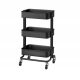  Ikea Råskog konyhai kocsi kerekeken 45x35x78 cm fekete