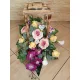 Virág dekoráció - Lantern Lantern Flowers síri ÖSSZETÉTEL csokor