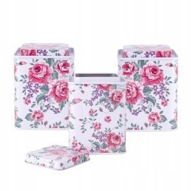   Élelmiszertartó - Kávé konyhai konténer cukor tea szett 3