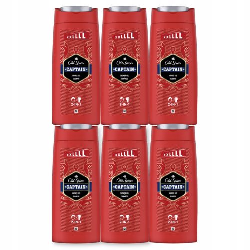  Old Spice Captain tusfürdő és sampon férfiaknak 6x675 ml
