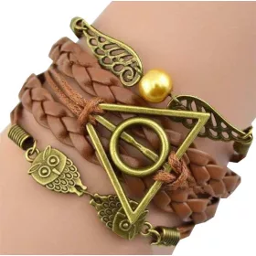 Lány jelmez - Harry Potter karkötő Hedwiga Znicz embléma