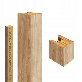   Dekoratív lamell Golddoor L-2800x40x29-DF natúr tölgy furnér MDF lap 2,9 x 275 cm