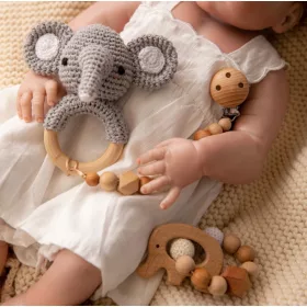   Babafogó - Gryching csörgők egy gyermek természetes layette számára