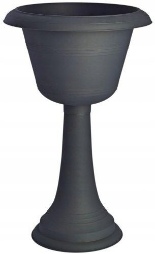  Forma-műanyag virágcserép 58 cm x 37 x 58 cm átmérő 37 cm műanyag fekete