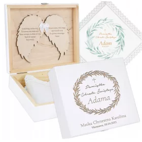 Keresztelő gyertya - Baptism Robe Eco KB + White Box