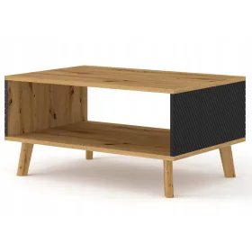    Bim Furniture LUXI négyszögletes dohányzóasztal 90 x 60 x 45 cm kézműves tölgy