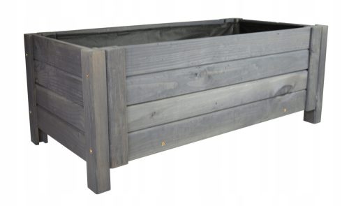  WickerWorks virágcserép 79 cm x 38 x 29 cm átmérő 45 cm fa szürke és ezüst árnyalatai
