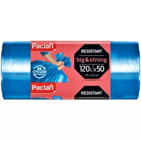 Szemeteszsákok - Paclan szemetes zsákok 120L erős 50 db