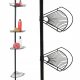 Yoka Home teleszkópos sarokpolc 276 x 28,8 x 21,5 cm fém fekete