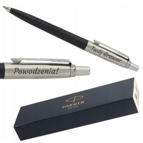    Parker Jotter fekete-ezüst golyóstoll + Parker 1953182 kék automata golyóstoll